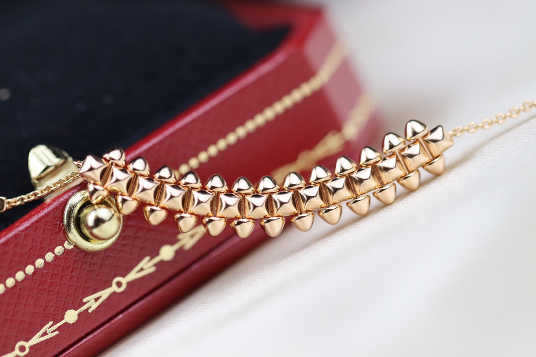 [Stellar Jewelry]CLASH PINK GOLD NECKLACE