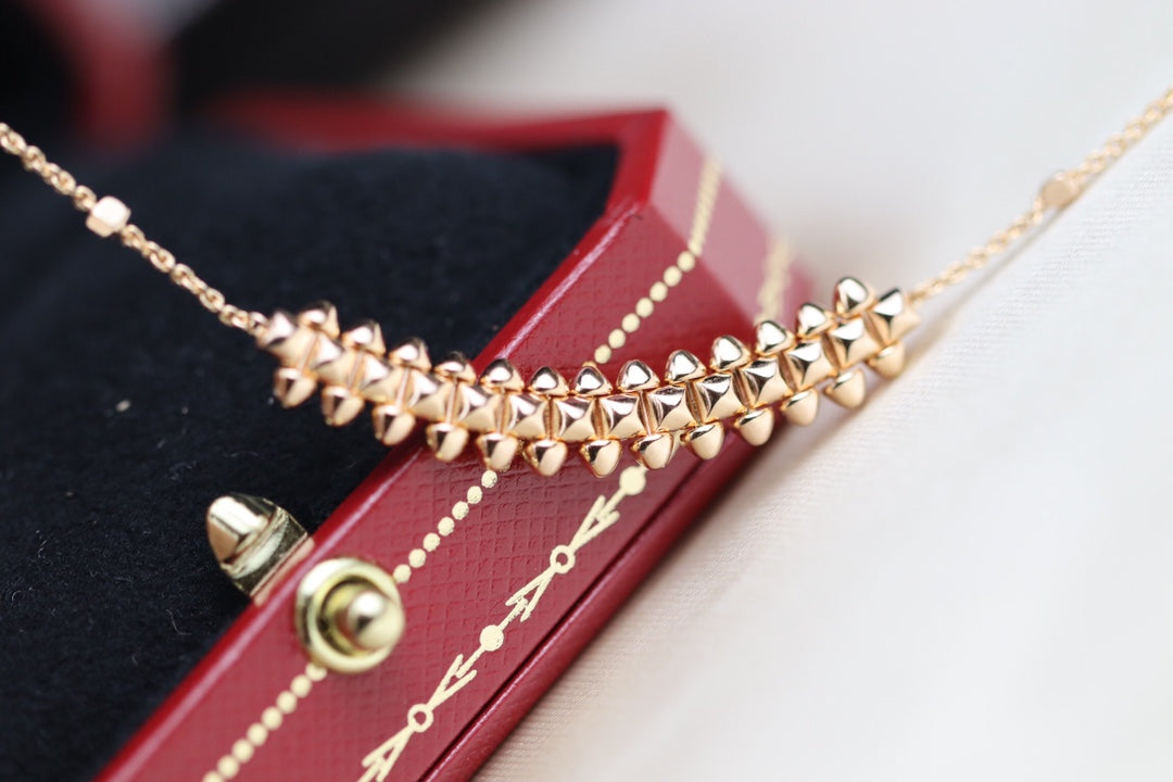 [Stellar Jewelry]CLASH PINK GOLD NECKLACE