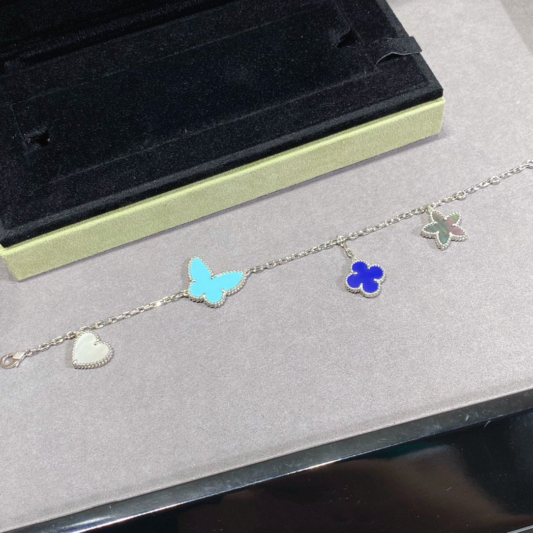[Stellar Jewelry]LUCKY SPRING SILVER BRACELET 4 MOTIF