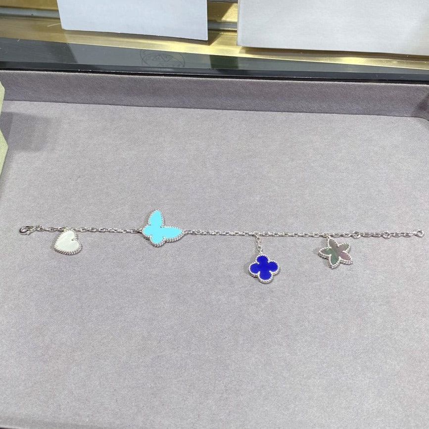 [Stellar Jewelry]LUCKY SPRING SILVER BRACELET 4 MOTIF