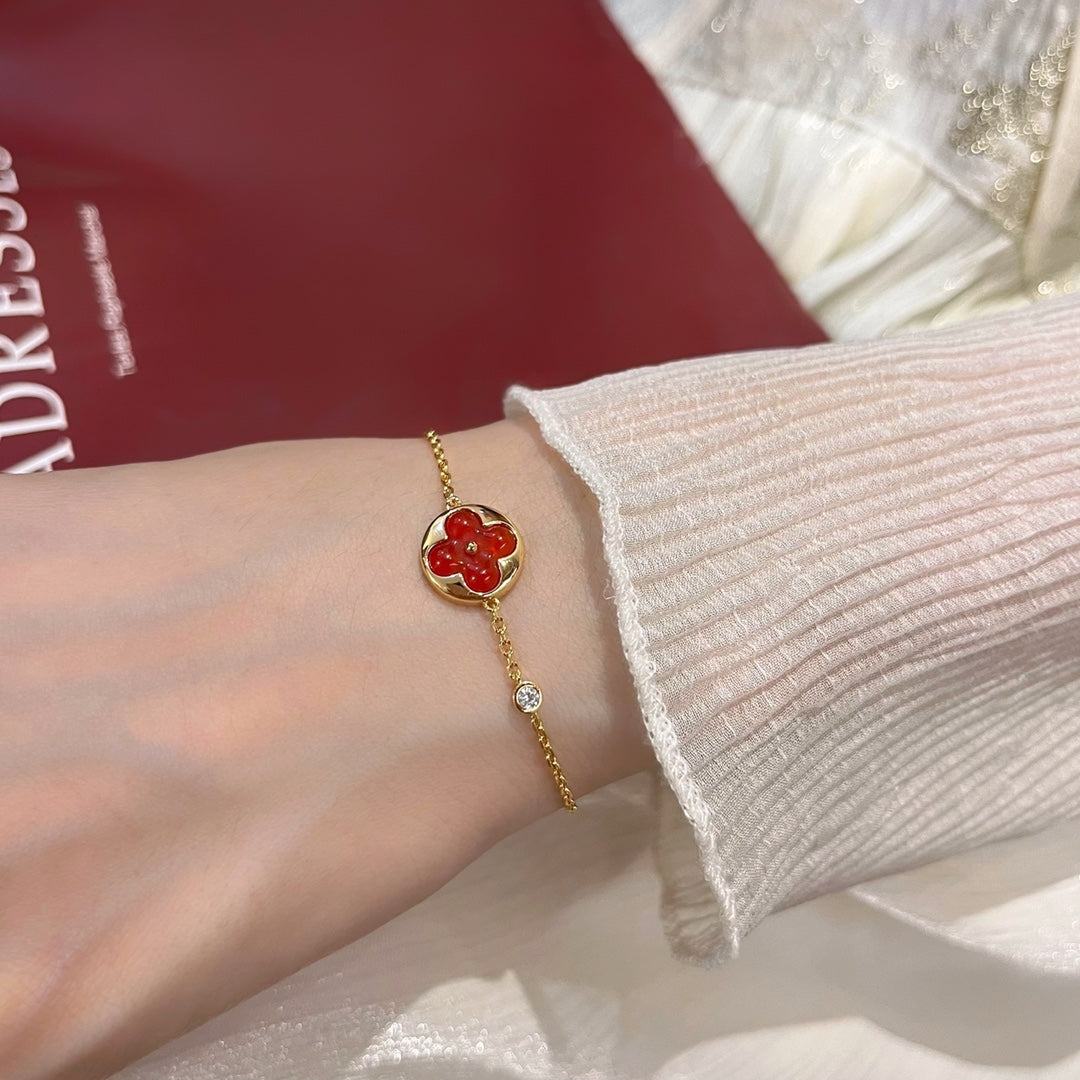 [Stellar Jewelry]SUN PEDANT CARNELIAN BRACELET