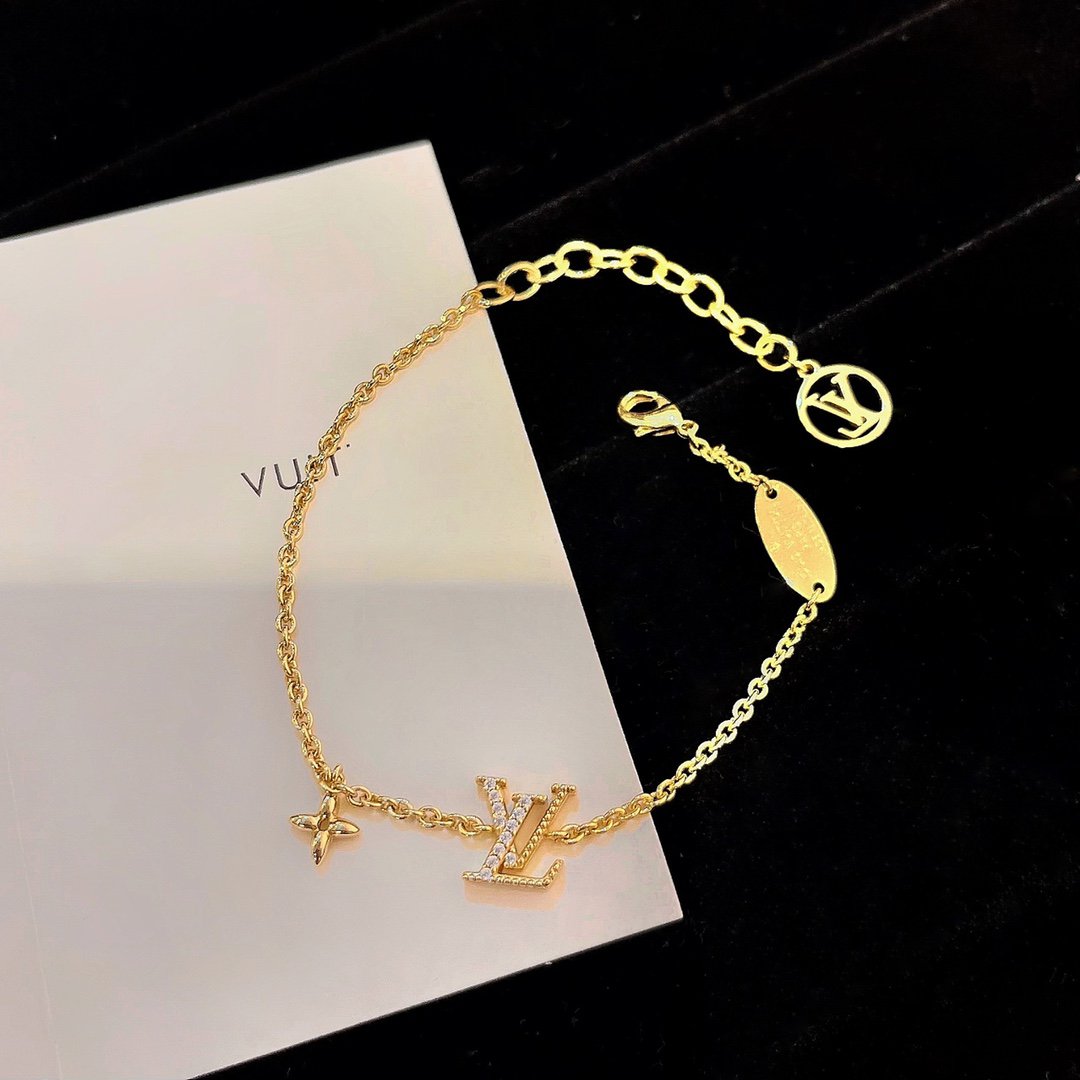 [Stellar Jewelry]LOGO STAR MOTIF GOLD BRACELET