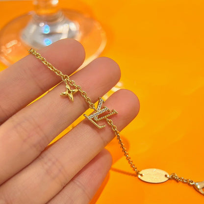 [Stellar Jewelry]LOGO STAR MOTIF GOLD BRACELET