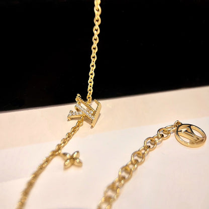 [Stellar Jewelry]LOGO STAR MOTIF GOLD BRACELET
