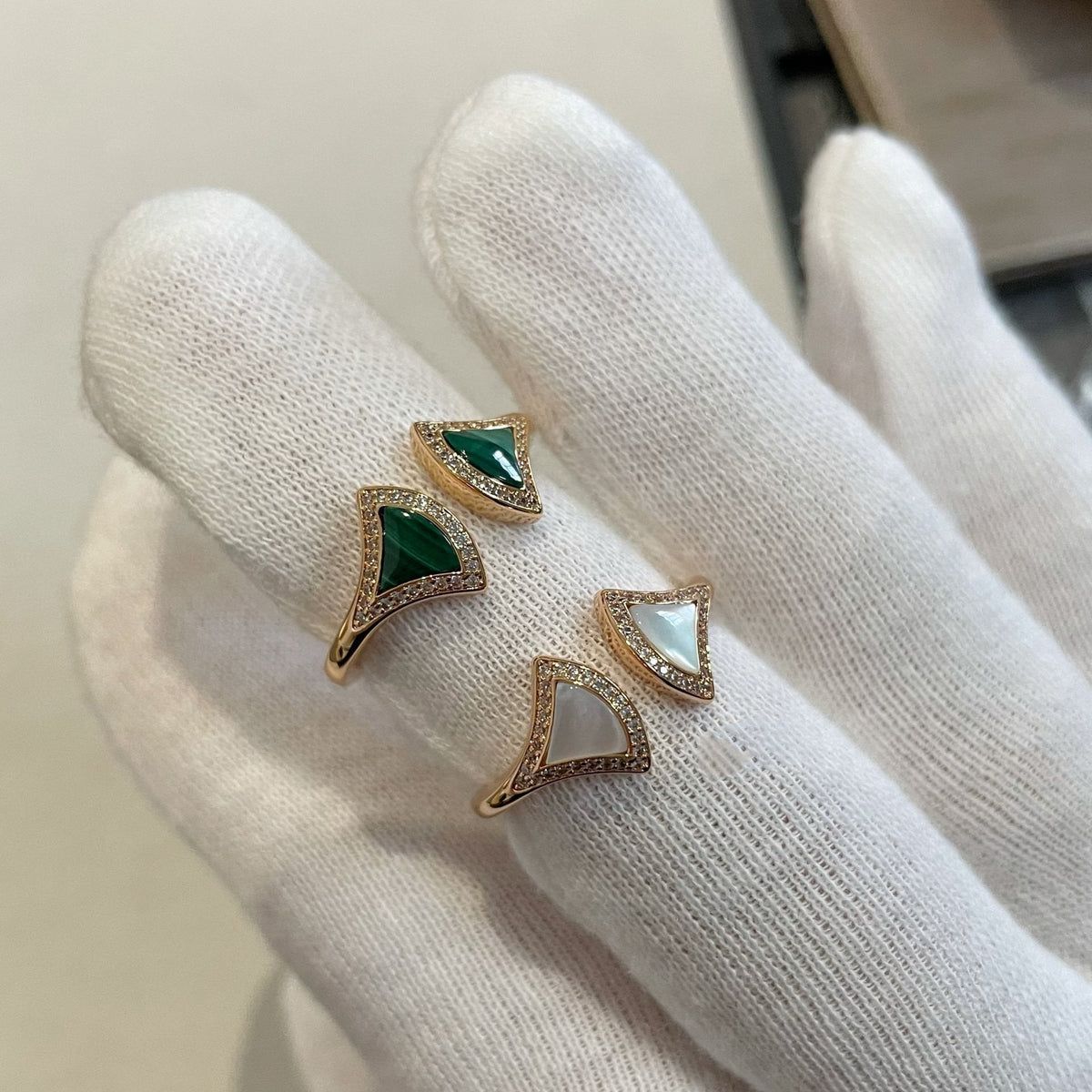 [Stellar Jewelry]DREAM MOP DIAMOND OPEN RING