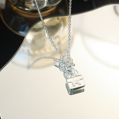 [Stellar Jewelry]POP H PEDANT SILVER NECKLACE