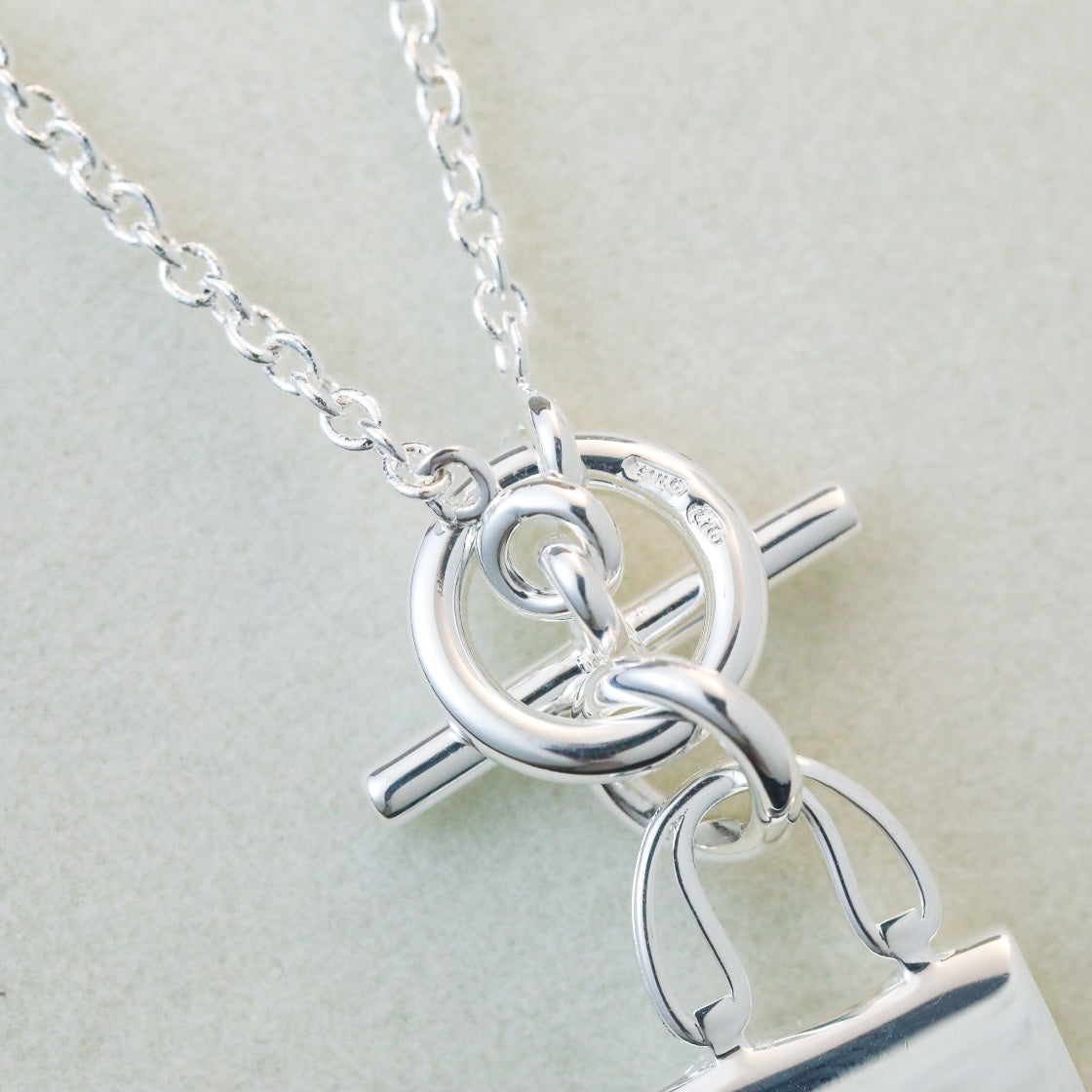[Stellar Jewelry]POP H PEDANT SILVER NECKLACE