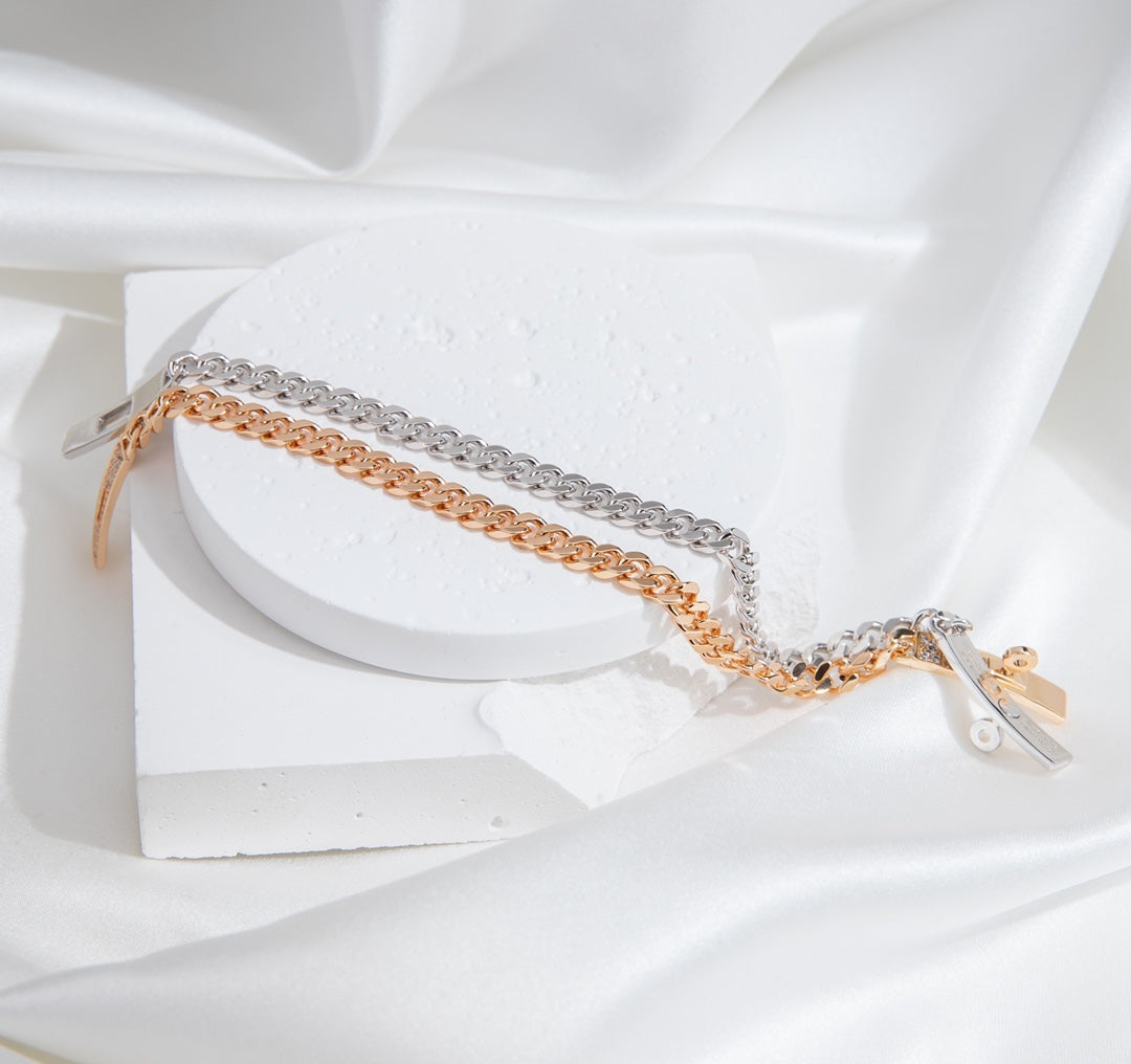 [Stellar Jewelry]KELLY CHAIN SILVER DIAMOND BRACELET
