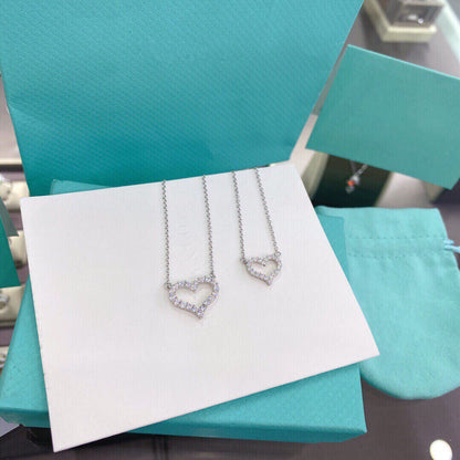 [Stellar jewels]HEART-SHAPED DIAMOND NECKLACE