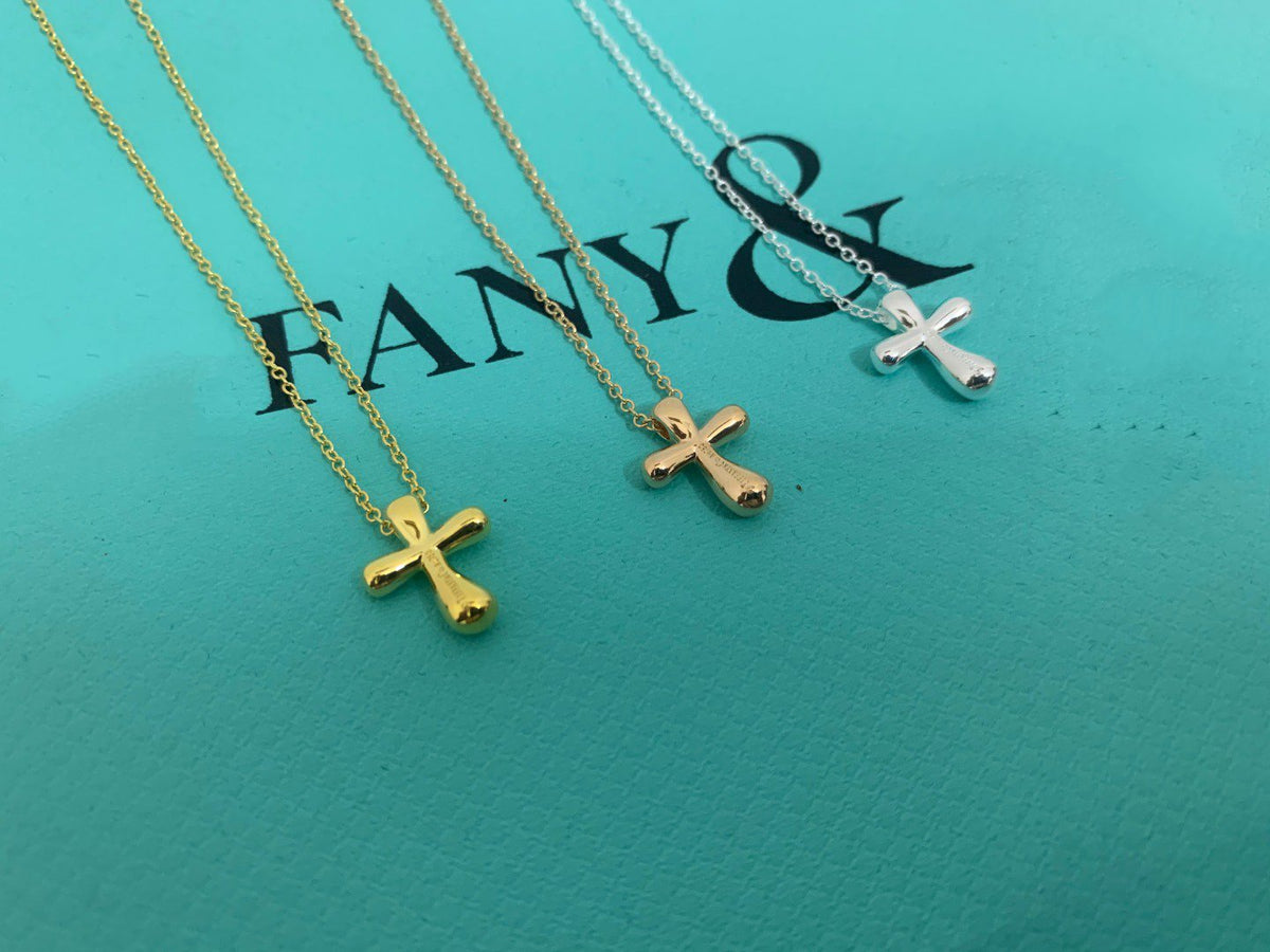 [Stellar jewels]CROSS PENDANT MINI BARE CROSS NECKLACE