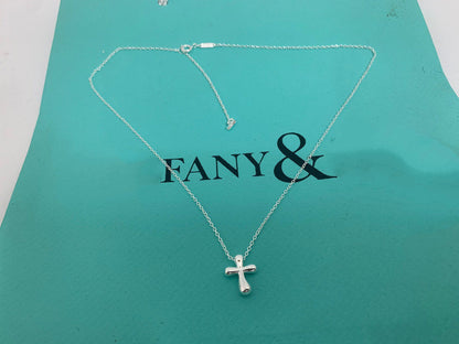 [Stellar jewels]CROSS PENDANT MINI BARE CROSS NECKLACE