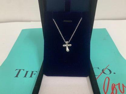 [Stellar jewels]CROSS PENDANT MINI BARE CROSS NECKLACE