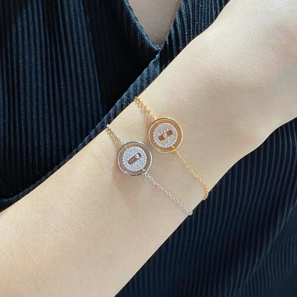 [Stellar Jewelry]LUCKY MOVE DIAMOND PAVED BRACELET