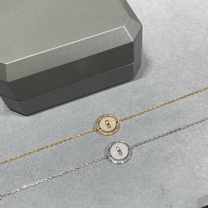 [Stellar Jewelry]LUCKY MOVE DIAMOND PAVED BRACELET