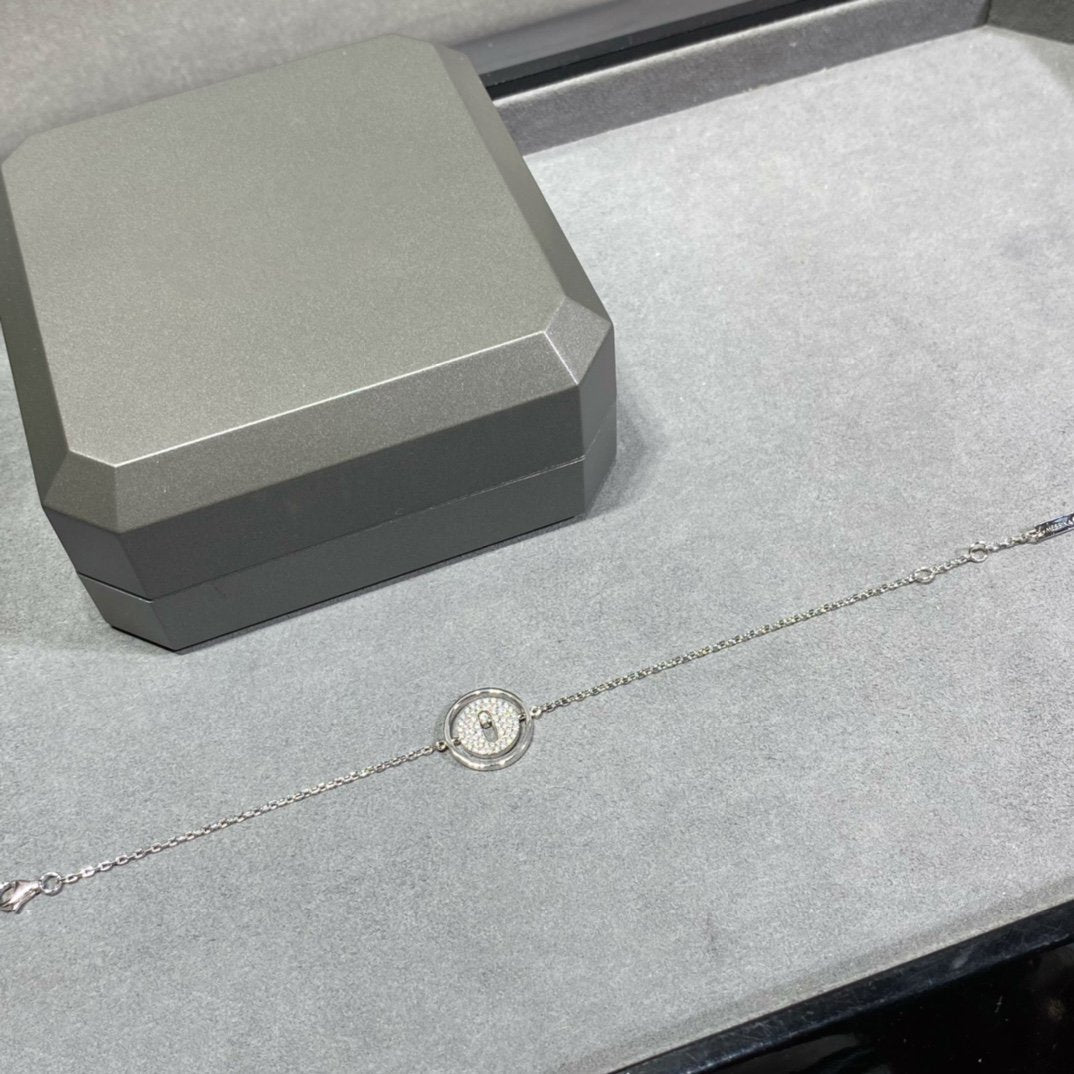 [Stellar Jewelry]LUCKY MOVE DIAMOND PAVED BRACELET