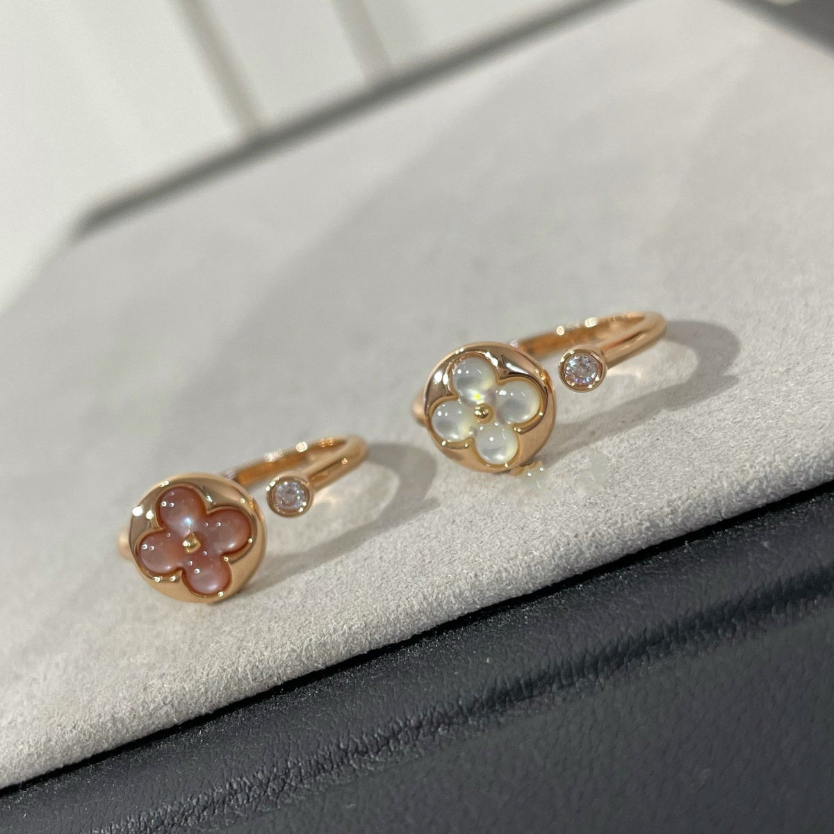[Stellar Jewelry]SUN 1 DIAMOND PINK MOP RING
