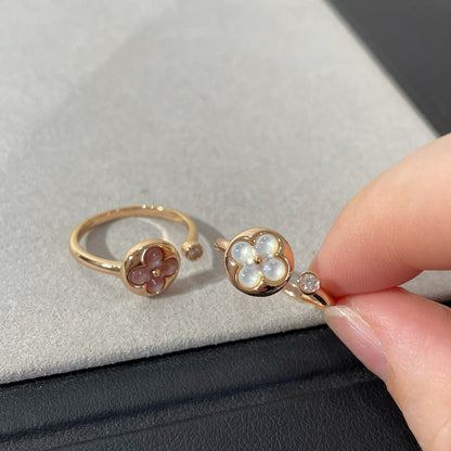 [Stellar Jewelry]SUN 1 DIAMOND PINK MOP RING