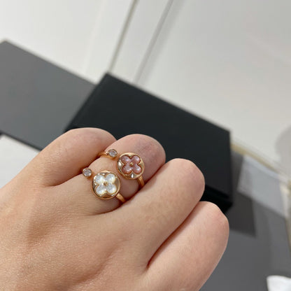 [Stellar Jewelry]SUN 1 DIAMOND PINK MOP RING