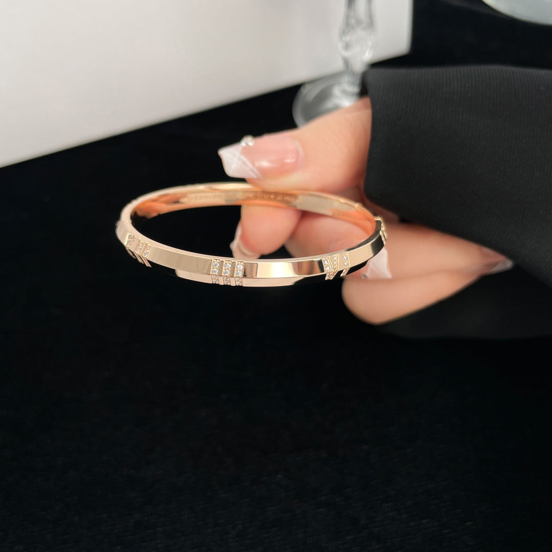 [Stellar jewels]ATLAS BRACELET 6MM DIAMOND PINK GOLD