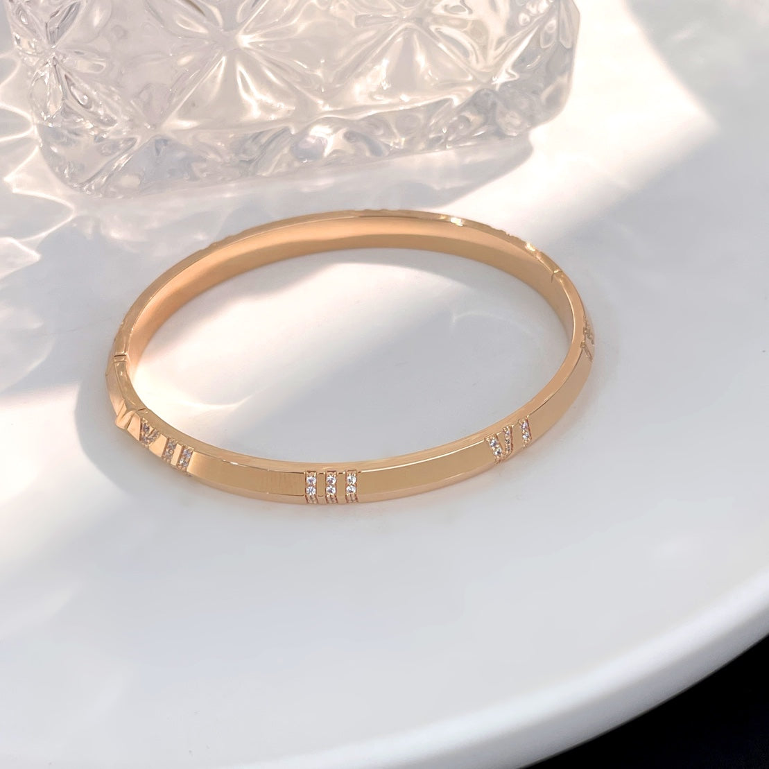 [Stellar jewels]ATLAS BRACELET 6MM DIAMOND PINK GOLD