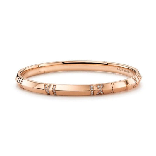 [Stellar jewels]ATLAS BRACELET 6MM DIAMOND PINK GOLD