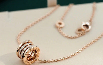 [Stellar Jewelry]ZERO 1 PINK GOLD DIAMOND NECKLACE