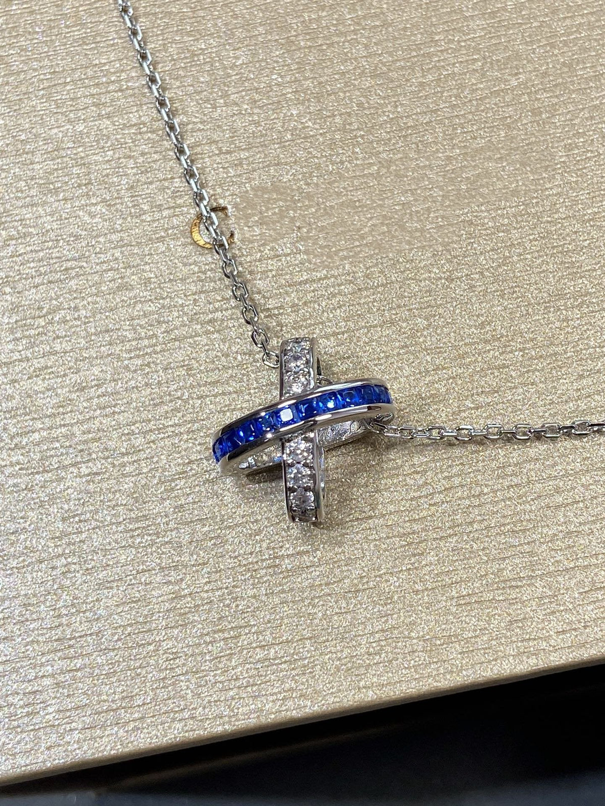 [Stellar Jewelry]LIENS DIAMOND SILVER NECKLACE