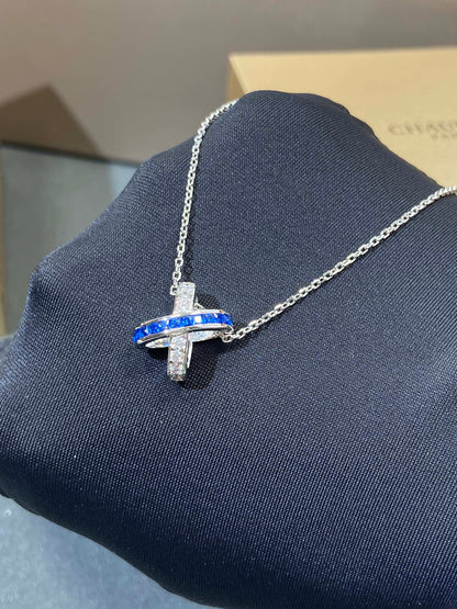 [Stellar Jewelry]LIENS DIAMOND SILVER NECKLACE