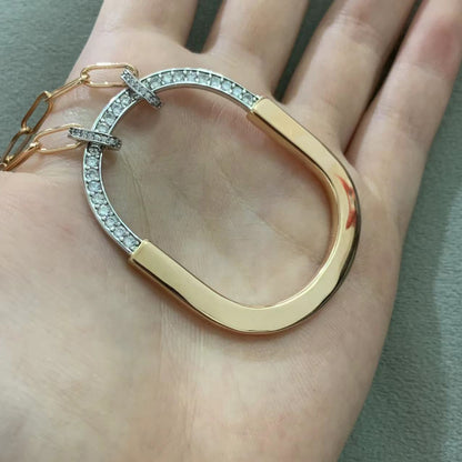 [Stellar jewels]LOCK DIAMOND NECKLACE