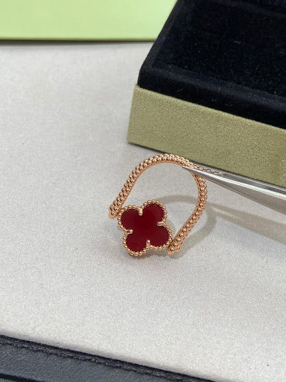 [Stellar Jewelry]CLOVER RIVERSIBLE ROSE GOLD RING