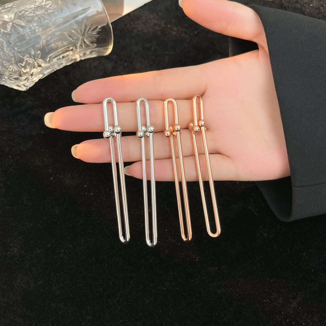 [Stellar jewels]HARDWEAR LONG DROP EARRINGS