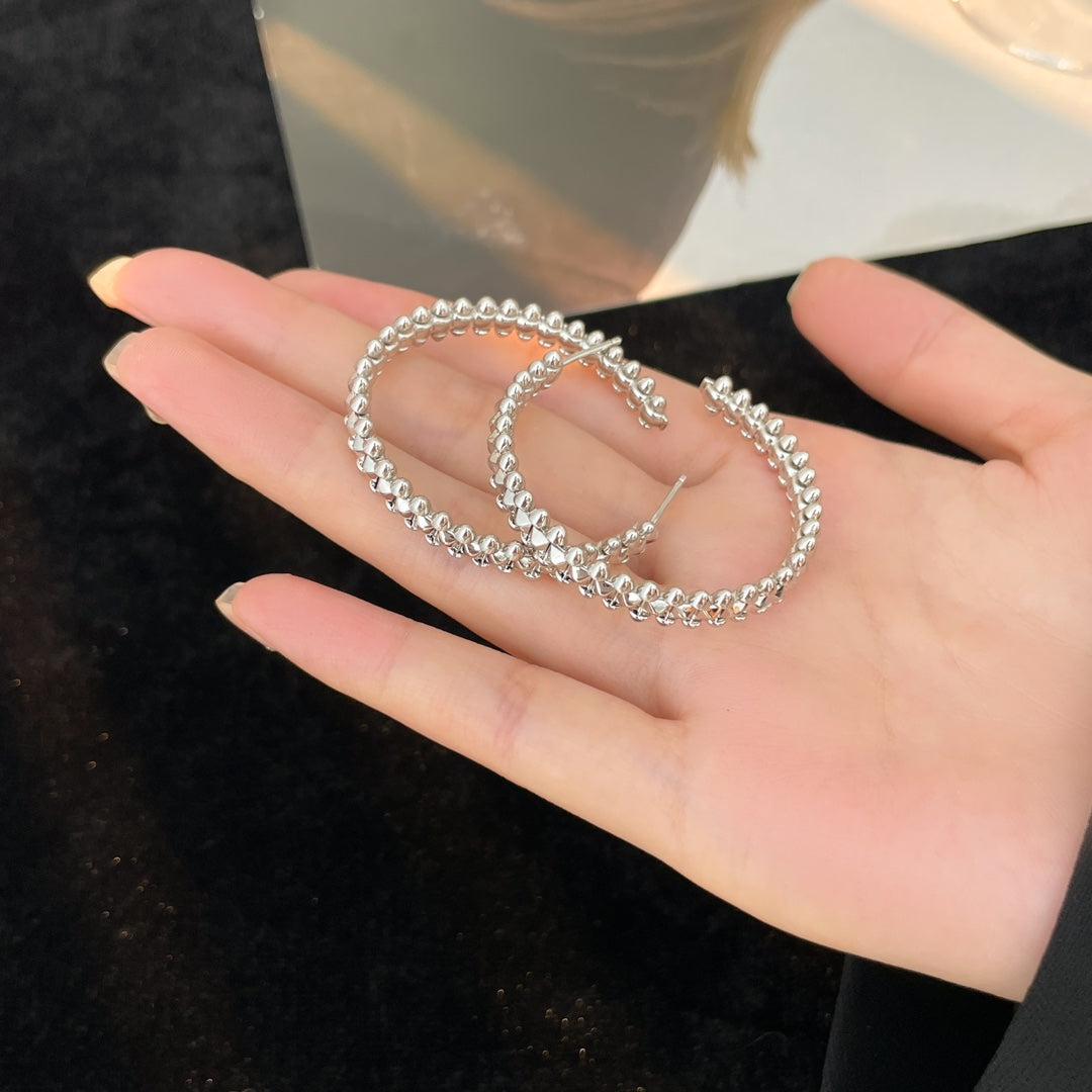 [Stellar Jewelry]CLASH HOOP LARGE EARRINGS