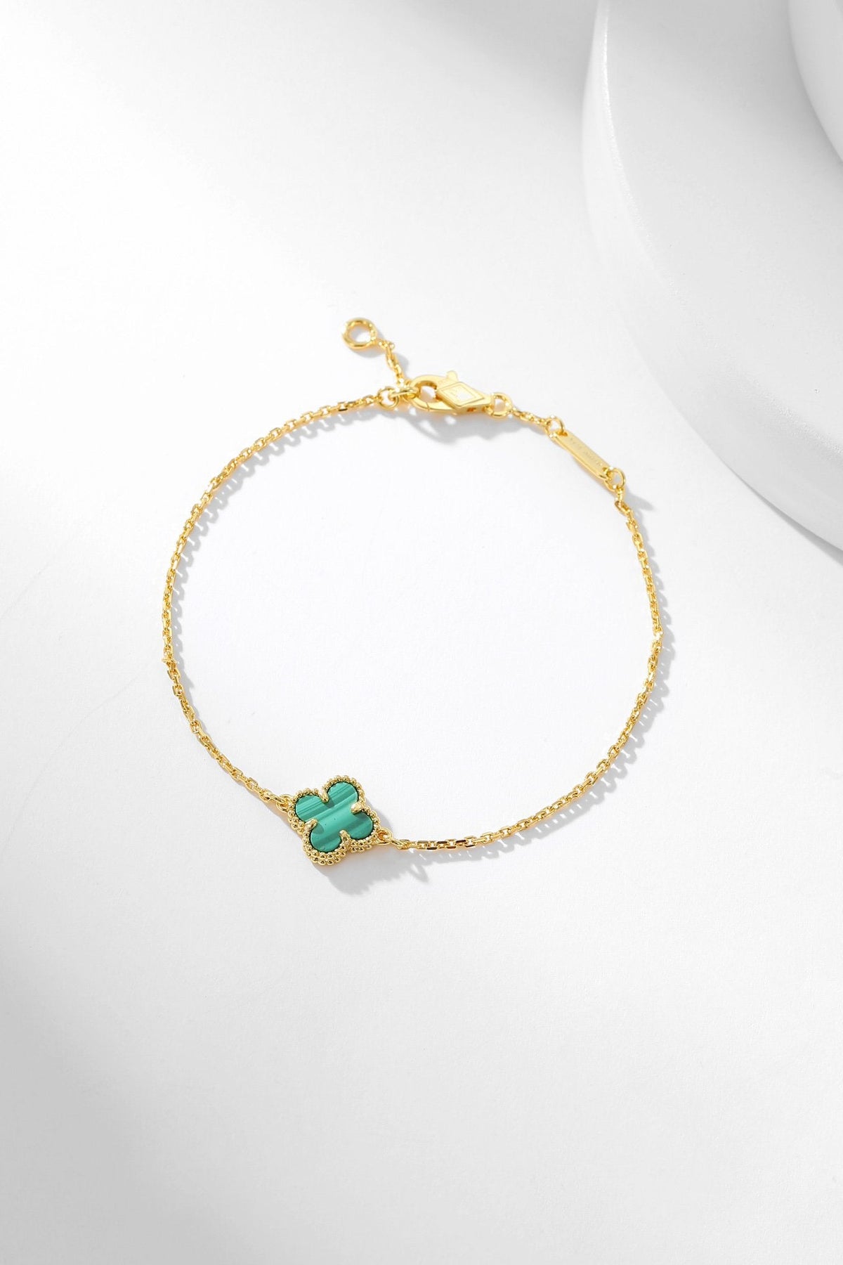 [Stellar Jewelry]CLOVER BRACELET MALACHITE 1 MOTIF