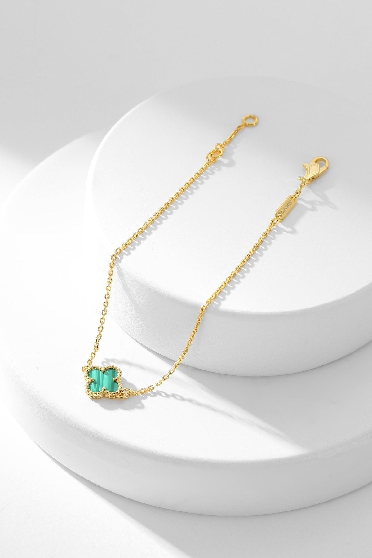 [Stellar Jewelry]CLOVER BRACELET MALACHITE 1 MOTIF