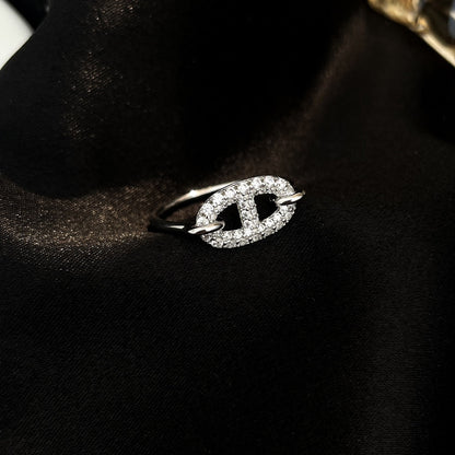[Stellar Jewelry]RONDE SMALL SILVER DIAMOND RING
