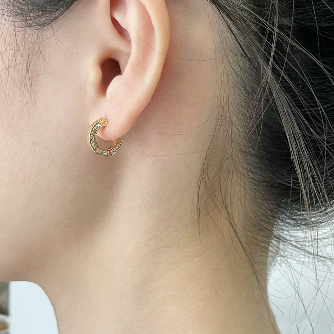 [Stellar Jewelry]LOVE DIAMOND EARRINGS