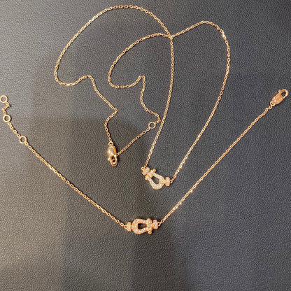 [Stellar Jewelry]FORCE 10 DIAMOND PINK GOLD NECKLACE MINI MODEL