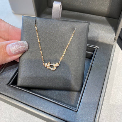 [Stellar Jewelry]FORCE 10 DIAMOND PINK GOLD NECKLACE MINI MODEL