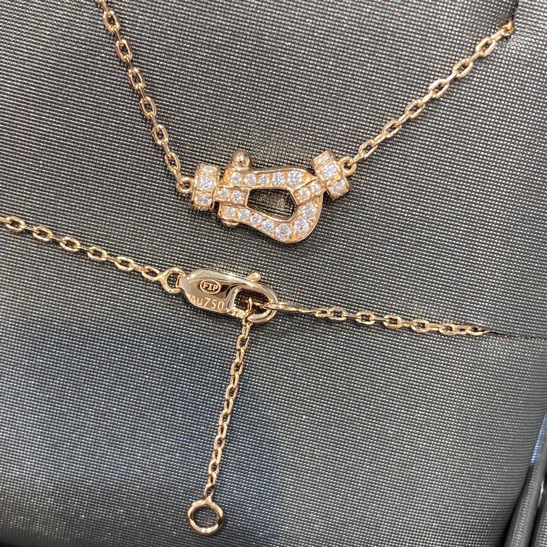 [Stellar Jewelry]FORCE 10 DIAMOND PINK GOLD NECKLACE MINI MODEL