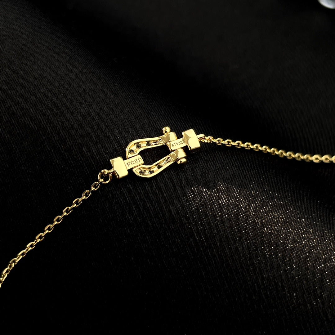 [Stellar Jewelry]FORCE 10 FULL DIAMOND BUCKLE CHAIN LINK MINI MODEL