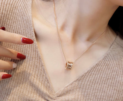 [Stellar Jewelry]ZERO 1 PINK GOLD NECKLACE