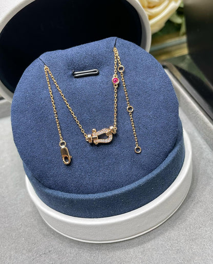 [Stellar Jewelry]FORCE 10 DIAMOND PINK GOLD NECKLACE