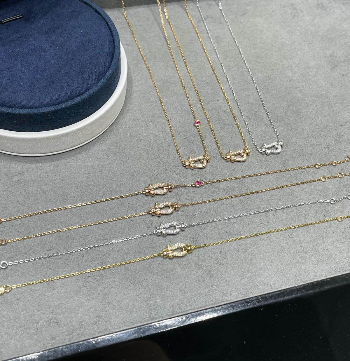 [Stellar Jewelry]FORCE 10 DIAMOND PINK GOLD NECKLACE