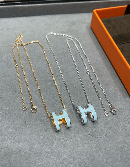 [Stellar Jewelry]POP H SKY BLUE NECKLACE