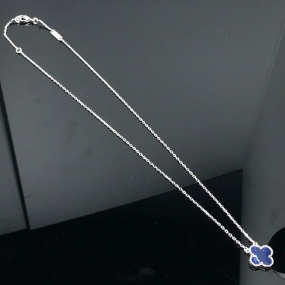 [Stellar Jewelry]CLOVER PIETERSITE SILVER LONG NECKLACE