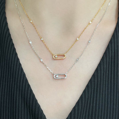 [Stellar Jewelry]MOVE UNO DIAMOND NECKLACE