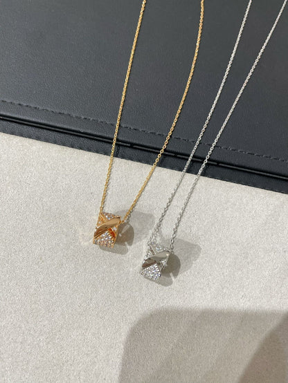 [Stellar Jewelry]LIENS EVIDENCE DIAMOND PAVED NECKLACE