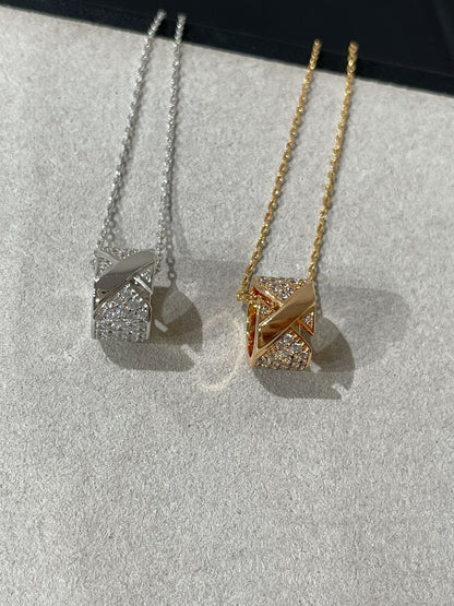 [Stellar Jewelry]LIENS EVIDENCE DIAMOND PAVED NECKLACE