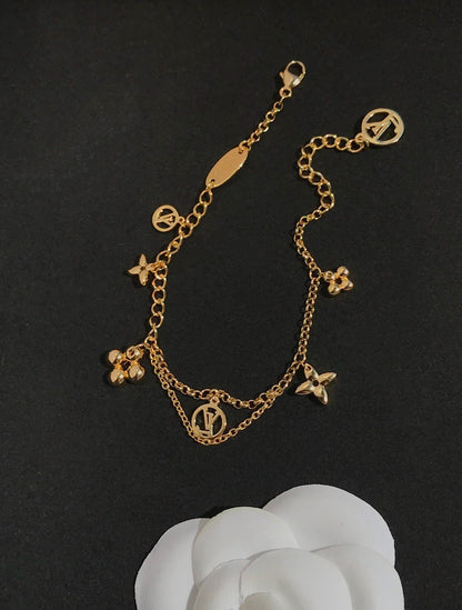 [Stellar Jewelry]BLOOMING PINK GOLD MOP BRACELET
