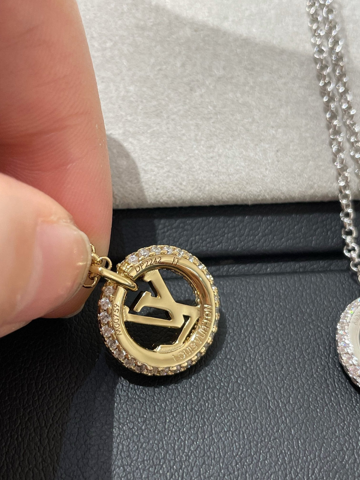 [Stellar Jewelry]BY NIGHT DIAMOND PAVED NECKLACE